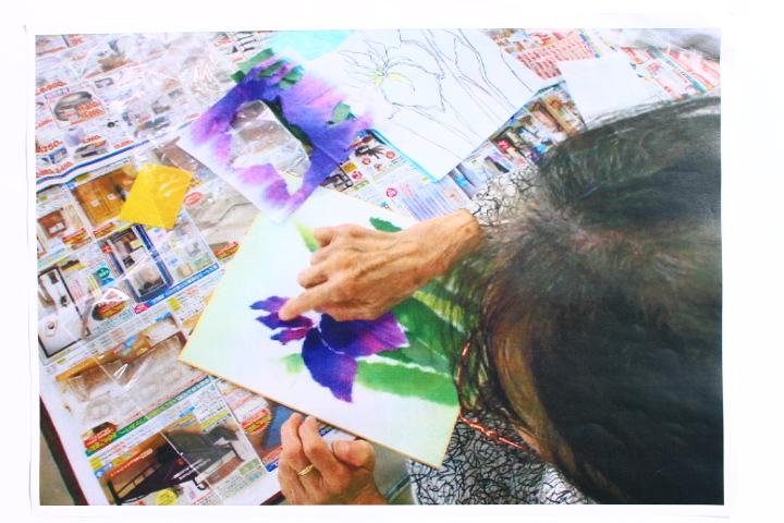 介護予防教室・ちぎり絵